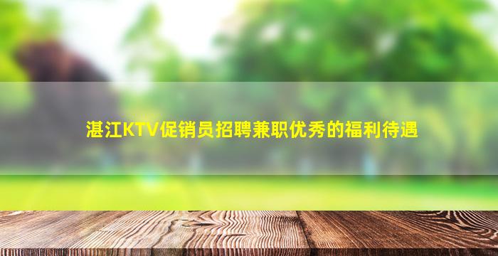 湛江KTV促销员招聘兼职优秀的福利待遇